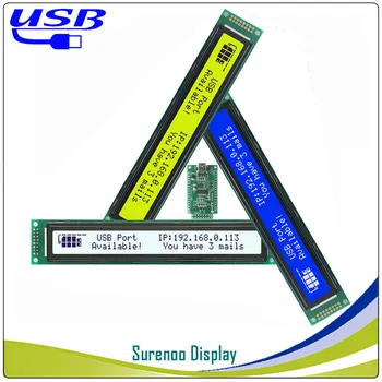 LCD2USB USB 402 40X2 4002 Simbolių LCD Modulis Ekranu Skydelis sutible LCD Smartie & AIDA64 už PC 