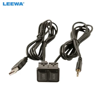 LEEWA 10set Automobilių Pratęsimo USB AUX Adapteris 3,5 mm Male Audio MP3 AUX Kabelis, skirtas 