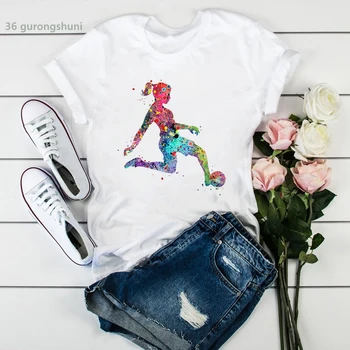 Marškinėliai femme juokingi futbolo merginos mėgsta sportinę grafinis tee moterims marškinėliai vasaros Harajuku camiseta mujer marškinėlius tumblr viršūnės