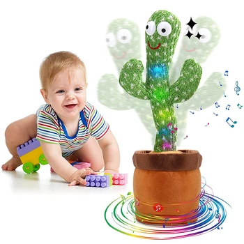 Mielas Kalbėti Žaislas Dainavimo 120 Dainų Elektroninių Purtyti Šokių Kaktusas Pliušinis Lėlės Kawaii Vaikai Vaikai Ankstyvojo Ugdymo Dovana