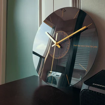 Modernus Minimalistinis Šiaurės Kambarį Begarsis Kabo Laikrodis W6