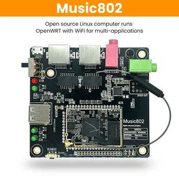 Music802 AR9331 OpenWRT Plėtros Taryba Atviro kodo Open WRT 5V WiFi Modulius UART/I2S/SPI/I2C/GPIO Antenos Micro USB