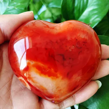Natūralus Akmuo Raudonas Agatas Širdis Simboliniu Meilės Joga Akmens Dvasia Meditacija Gydymo Feng Shui Kristalų kambario Apdaila