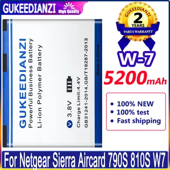 Naujas Bateria W-7 5200mAh Baterija Netgear Siera Aircard 790S 810S W7 Batterie Didelės Talpos Bateriją + Nemokamas Įrankiai