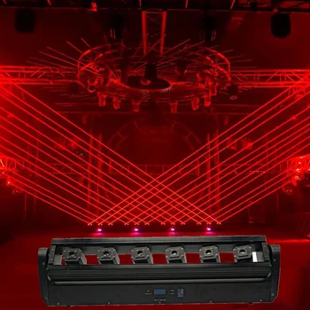 Naujausias 180W RGB Full Šešios Akys Juda Galvos Lazerio Šviesa profesionaliojo Scenos Lazerių Projekcijos Lempa DJ Disco Šalies Klubas, Baras
