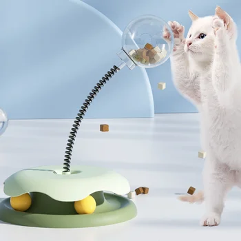 Pasukami Žaislai Katėms Reikmenys, naminių Gyvūnėlių Galvosūkį Maisto Ištekėjimo Ball Žaislas Katė Interaktyvus Gydyti Ištekėjimo Žaislas Interaktyvus Žaislas