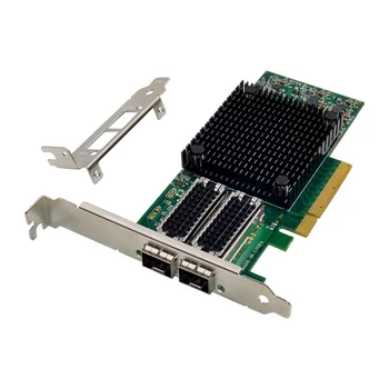 PCI-E X8 10 Gigabit ethernet Optinis Tinklo Serveryje Kortelės Mellanox ConnectX-4 PCI-E 3.0 X8 Dual Uostų 25G SFP+Optiniai LC 10