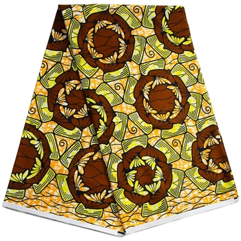 Populiariausių Tikra Afrikos Vaškas Nekilnojamojo Audinys Minkštas Medvilnės Ankara Tissu, Siuvimo Šalis Dress Satino 100% Realių Pagne Suknelė