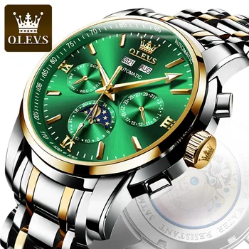 Prekės vyriški Laikrodžiai Klasikinis Romos Masto Dial FashionLuxury Riešo Žiūrėti Žmogui Originalios Mašinos Vandeniui Šviesos Vyrų Reloj