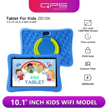 QPS 10 Colių Vaikai Tablečių Android 11 1280*800 HD Ouad Core Wifi 2GB 32GB 6000mAh tablečių de 10 pulgadas baratas y buenas