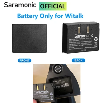 Saramonic WiTalk BP daugkartinio Įkrovimo Baterija WiTalk 1.9 GHz Kondensatoriaus Full-Duplex Belaidžio Ryšio laisvų Rankų Mikrofonų Sistema