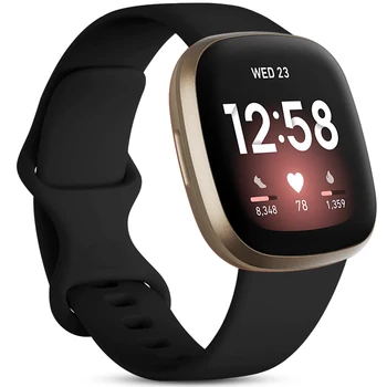 Sporto Diržu, Fitbit Versa 3 Watch Band Minkštas smartwatch Correa Silikono Apyrankę, Fitbit Prasme Versa3 Watchband Priedai
