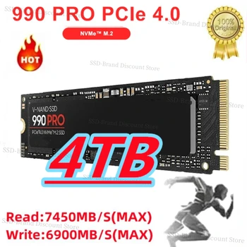 VSD M2 2280 Nvme PCIe 4.0 4TB 990 PRO 2TB Vidinio Kietojo Disko HDD Kietojo Disko M. 2 1 TB Nešiojamas/Desktop/Žaidimų Konsolės/PS5