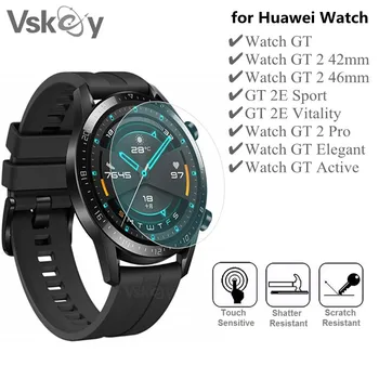 VSKEY 10VNT Smart Watch Ekrano apsaugos Huawei Honor Žiūrėti GT 2 Pro 46mm 42mm GT2 E Grūdintas Stiklas, Apsauginė Plėvelė