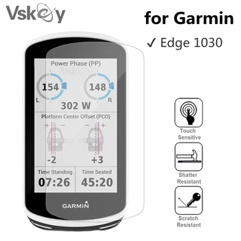 VSKEY 5VNT Grūdinto Stiklo, skirtas Garmin Edge 1030 Screen Protector, GPS Kalnų Dviračių Chronometras Anti-Scratch Apsauginės Plėvelės