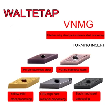 WALTETAP Tekinimo peilis VNMG 160402 160404 160408 nerūdijančio plieno liejimo volframo plieno lydinių dangos CNC tekinimo peilis