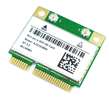 Wifi 6E AX210HMW Mini PCI-E Wifi Kortelės AX210 802.11 Ax/Ac 2.4 G/5G BT5.2 Belaidžio Ryšio Adapteris, Skirtas Žaidimų Nešiojamas