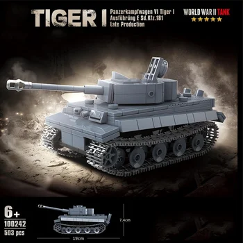 WW2 Karinės Panzer Tiger I Sunkusis Tankas Panzerkampfwagen VI Ausf. E Blokai II Pasaulinio Karo Duomenys Plytų Modelis Žaislai, Dovanos