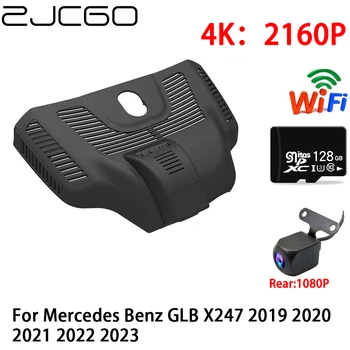 ZJCGO 2K 4K Automobilių DVR Brūkšnys Cam Wifi Priekiniai Galinio vaizdo Kamera, 2 Objektyvas 24h Stovėjimo Mercedes Benz GLB X247 2019 2020 2021 2022 2023