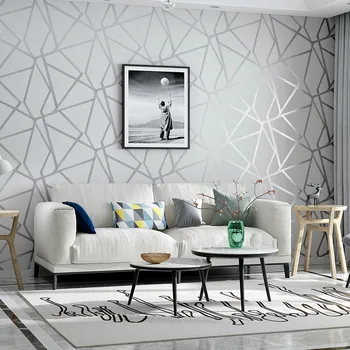 Šiuolaikinės Paprasta Nordic Light Luxury Geometrinės Linijos Papuošalai Tapetai, TV Foną, Sienų Tapyba Kambarį Valgomasis Miegamasis
