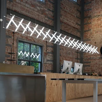 Šiuolaikinės paprastas juostelės liustra registratūra LED šviestuvo Fojė, restoranas Mazar lempos Nemokamai derinys, neribotos pratęsimo assemb